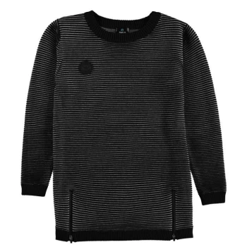 Firetrap Rib Jumper Junior Boys - Blk/Grey