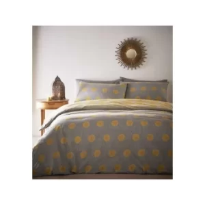 Portfolio Joel Ochre King Size Duvet Cover Set Bedding Quilt Bed Set