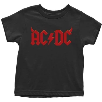 AC/DC - Horns Kids 2 Years T-Shirt - Black