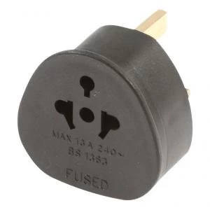 Travel Adaptor EUUSAAUS to UK Black TADBBC DX