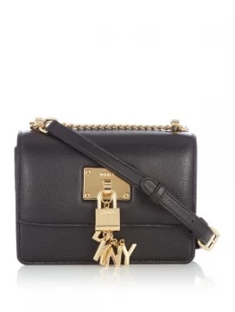 DKNY Elissa small flap cross body Black