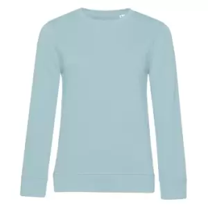 B&C Womens/Ladies Organic Sweatshirt (XL) (Duck Egg Blue)