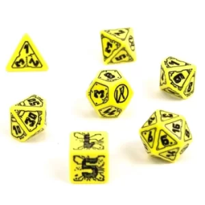 Q-Workshop Cyberpunk Red: Danger Zone Poly Dice Set