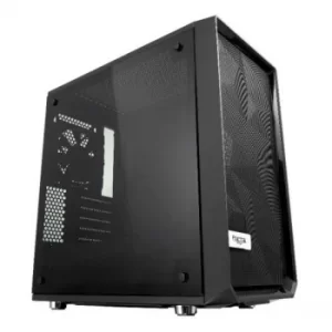 Fractal Design Meshify C Mini (Dark TG) Gaming Case w/ Dark Glass Window, Micro ATX, Angular Mesh Front, 2 Fans, Full Length...