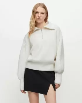 AllSaints Viola Half Zip Collar Jumper