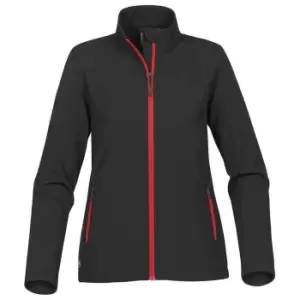 Stormtech Womens/Ladies Orbiter Soft Shell Jacket (M) (Black/Bright Red)