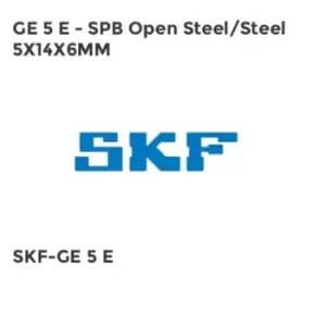 GE 5 E - SPB Open Steel/Steel 5X14X6MM