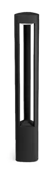 Helion LED 1 Light Outdoor Bollard Light Urban Grey IP54