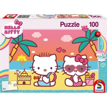 Hello Kitty: Fun at the beach Jigsaw Puzzle - 100 Pieces