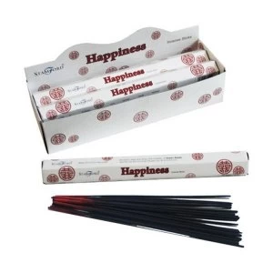 Happiness (Pack Of 6) Stamford Hex Incense Sticks