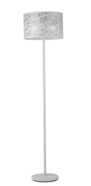 BATIK Floor Lamp with Shade White 40x168cm