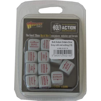 BA Order Dice - Grey with Red