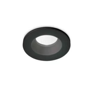 Room-65 Round Recessed Downlight Black IP65, 3000K, 8W