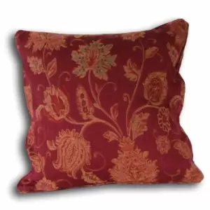 Riva Home Zurich Cushion Cover (45x45cm) (Burgundy) - Burgundy