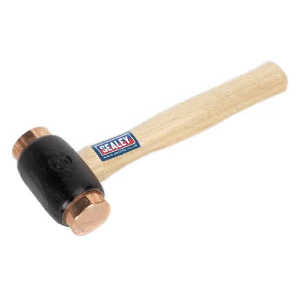 Genuine SEALEY CFH04 Copper Faced Hammer 4.3lb Hickory Shaft