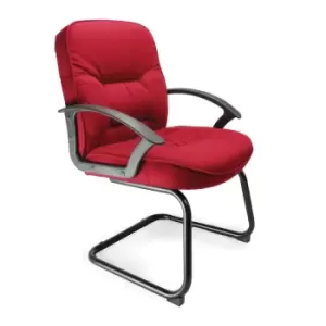 Coniston - C Cantilever Framed Visitors Chair - Wine