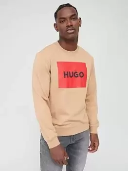 Hugo Duragol Logo Light Brown Sweatshirt