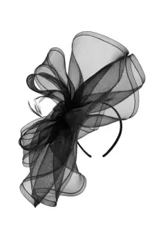 Black Large Hat Fascinator