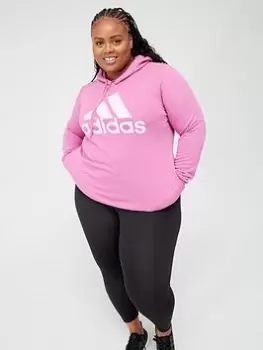 adidas Big Logo Hoodie (Plus Size) - Lilac Size 2X, Women