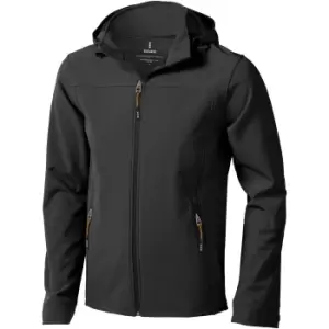 Elevate Mens Langley Softshell Jacket (XS) (Anthracite)