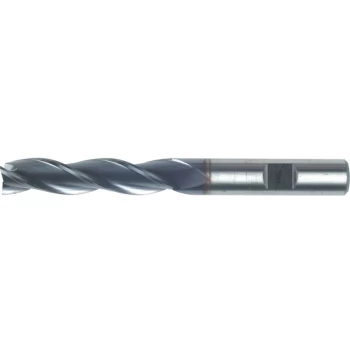 16.00MM HSS-Co 8% 3 Flute Weldon Shank Long Series Slot Drills - TiCN - Swisstech