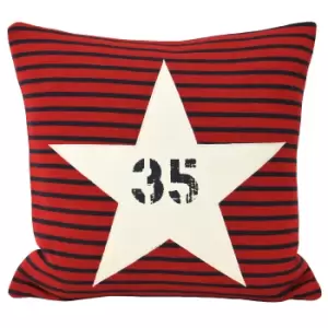 Riva Home Star Sign Cushion Cover (45x45cm) (Red)