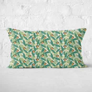 Green Jurassic Park Rectangular Cushion 30x50 - Eco Friendly