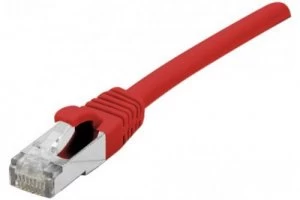 EXC RJ45 cat.6 F UTP LSZH snagless Red 0.5M