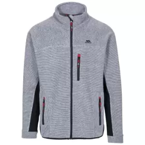 Trespass Mens Jynx Full Zip Fleece Jacket (XL) (Platinum Stripe)