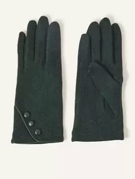 Accessorize Touchphone Wool Glove, Green, Size M/L, Women