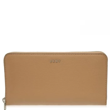 DKNY Sutton Large Zip Around Purse - Latte