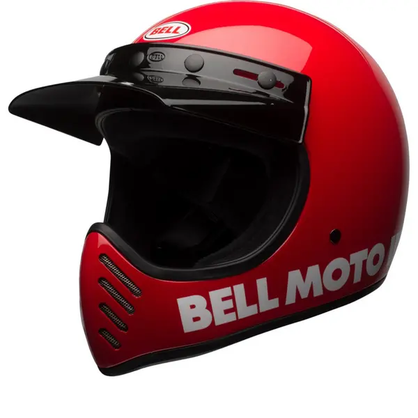 Bell Moto-3 Classic Solid Gloss Red Full Face Helmet S