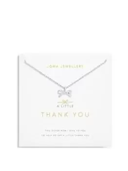 Joma Jewellery A LITTLE THANK YOU NECKLACE, Silver, Women