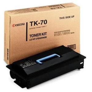 Kyocera TK70 Black Laser Toner Ink Cartridge