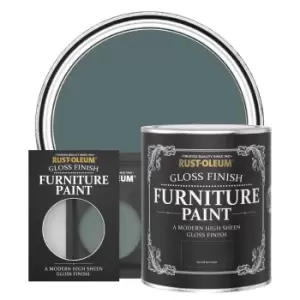 Rust-Oleum Gloss Furniture & Trim Paint - DEEP SEA - 750ml