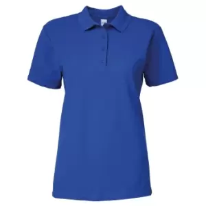 Gildan Softstyle Womens/Ladies Short Sleeve Double Pique Polo Shirt (2XL) (Royal)