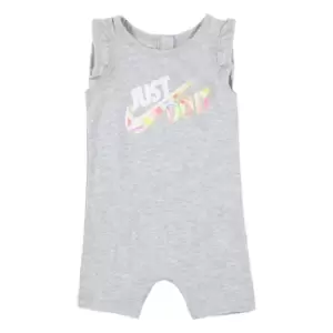 Nike Full Zip Romper Baby Girls - Grey