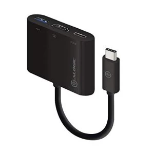 ALOGIC USB-C MultiPort Adapter with HDMI/USB 3.0/USB-C Power Delivery (60W/3A) ? 4K; Compatible with Windows/Mac/Chromebook