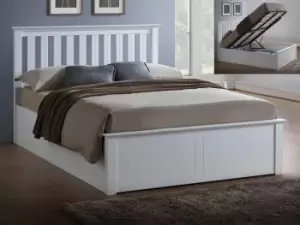 ASC Sienna 4ft6 Double White Wooden Ottoman Bed Frame