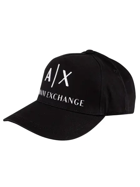 Armani Exchange Baseball Hat Black/White One Size