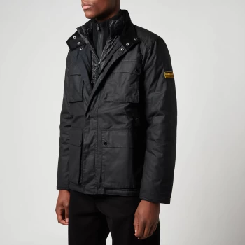 Barbour International Mens Legacy Clarence Wax Jacket - Black - M