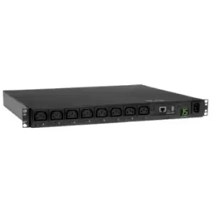 Tripp Lite PDUMH15HVNET 2.5kW Single-Phase 208/230V Switched PDU - LX Platform 8 C13 Outlets C14 Input 2m Cord 1U Rack-Mount TAA