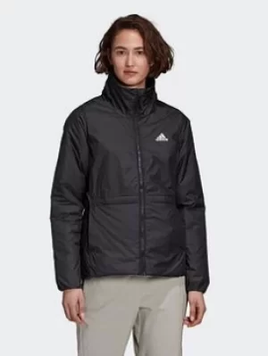 adidas Bsc 3-stripes Insulated Winter Jacket, Black, Size L, Women