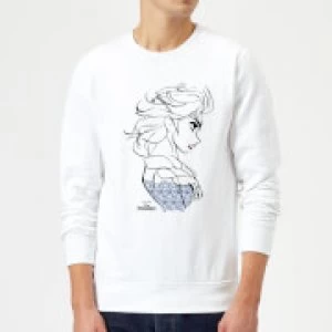 Disney Frozen Elsa Sketch Strong Sweatshirt - White - XL