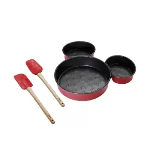 Prestige Bake with Mickey Cake Bakeware Set Red