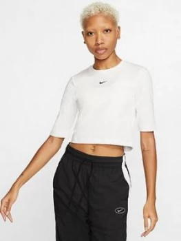 Nike Nsw Essential 3 Quarter Sleeve Top - White