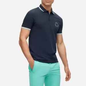 BOSS Green Paule 2 Logo Cotton-Blend Polo Shirt - S