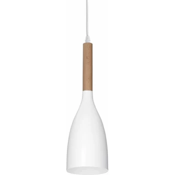 Ideal Lux Lighting - Ideal Lux Manhattan - 1 Light Ceiling Pendant White, E14