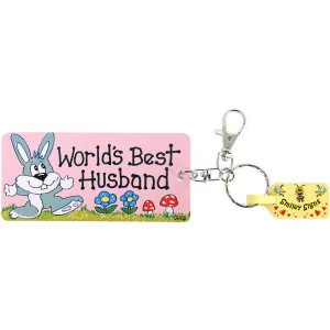 Pack of 6 Worlds Best Husband Key Rings