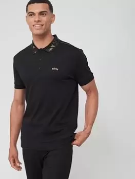 BOSS Boss Paddy 9 Polo Shirt, Black, Size L, Men